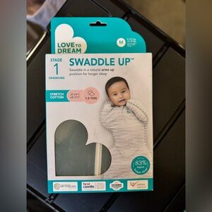 NWT Love to Dream Swaddle Up - Organic Sage Green - M